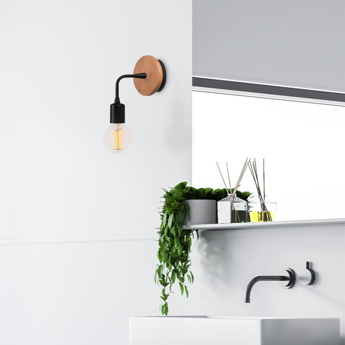 Opviq Dartini - MR - 735 Lámpara de pared industrial negra Opviq Dartini - MR - 735 Lámpara de pared industrial negra